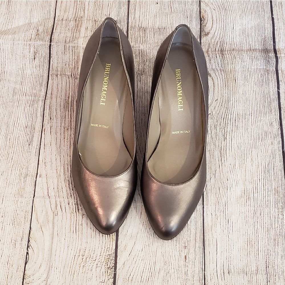BrunoMagli Metallic Wedges